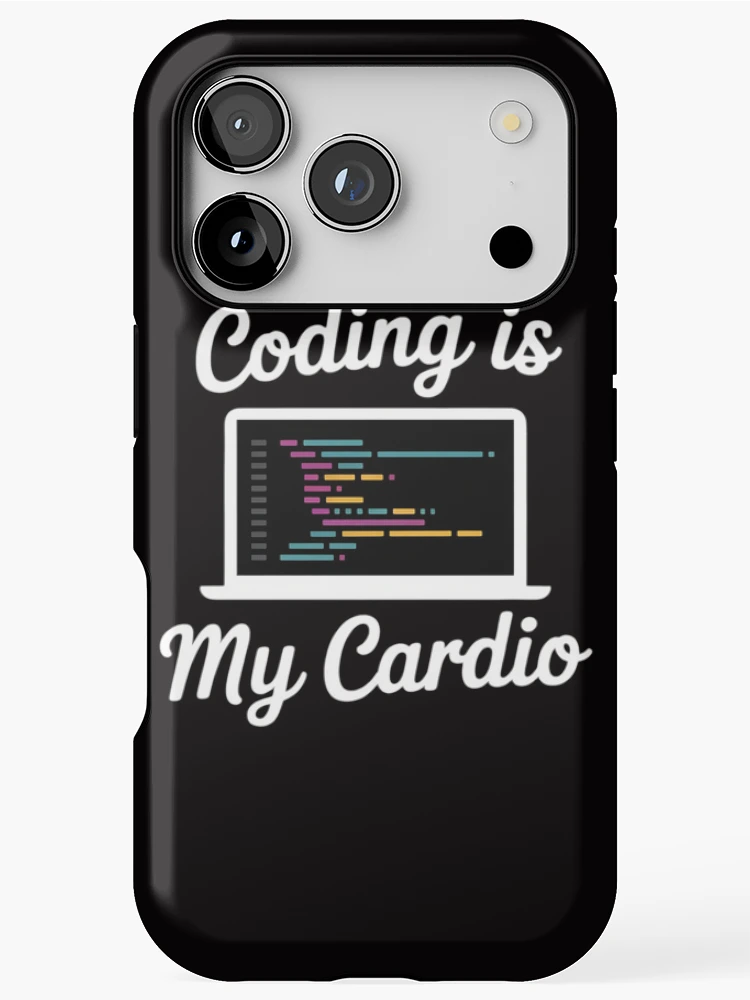 Thumbnail 1 of 4, iPhone Case, Programming Coding Is My Cardio Computer Programmer designed and sold by margaridroso.
