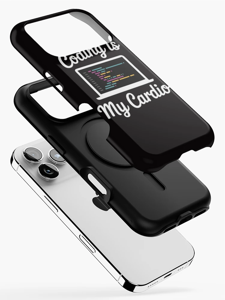 Thumbnail 2 of 4, iPhone Case, Programming Coding Is My Cardio Computer Programmer designed and sold by margaridroso.