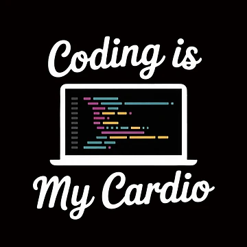 Artwork thumbnail, Programming Coding Is My Cardio Computer Programmer by margaridroso