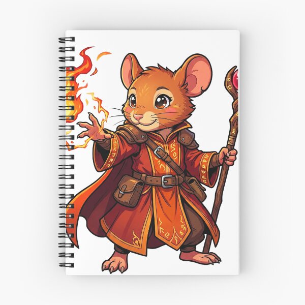 Item preview, Fireball Mouse: Mousefolk Sorcerer designed and sold by SkinnyFlatWhite.