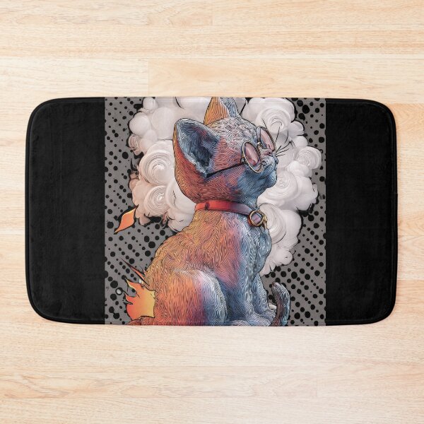 Item preview, Cute Comic Kitten with Speech Bubble Illustration designed and sold by Grafititee.