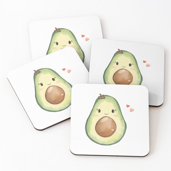 Item preview, Kawaii Avocado Half, Cute Avocado Illustration designed and sold by Moodune.