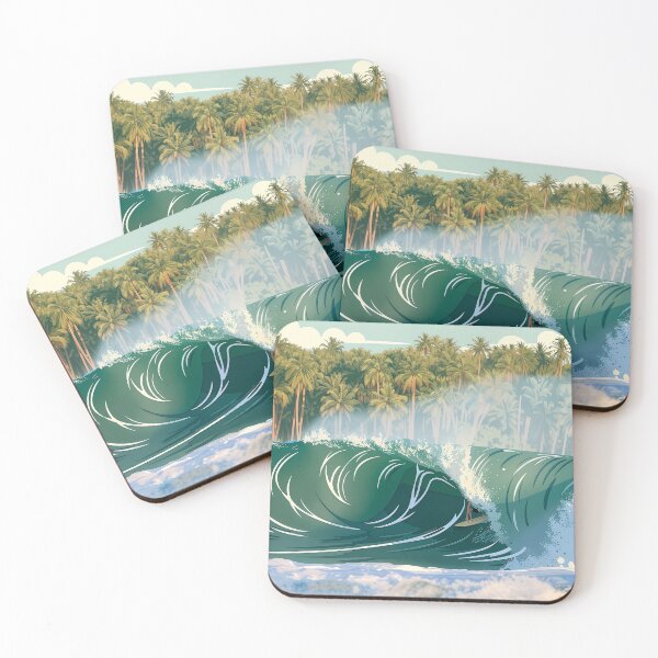 Item preview, Tropical Wave Surf Art – Inside the Barre designed and sold by QShore.