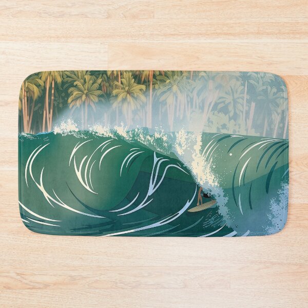 Item preview, Tropical Wave Surf Art – Inside the Barre designed and sold by QShore.