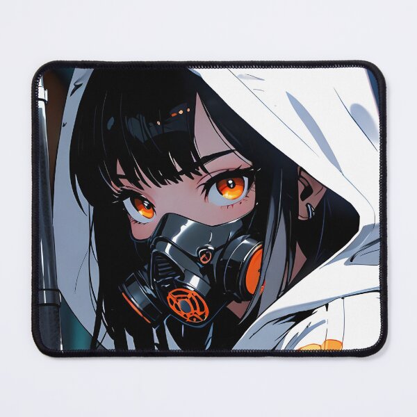 Item preview, ZERO: Extreme Close-Up Mask | Cute Cyberpunk Anime Girl designed and sold by Sytrics.