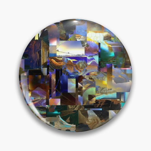 Item preview, Abstract Fragmented Landscape Mosaic Collage designed and sold by SKITZVOID.