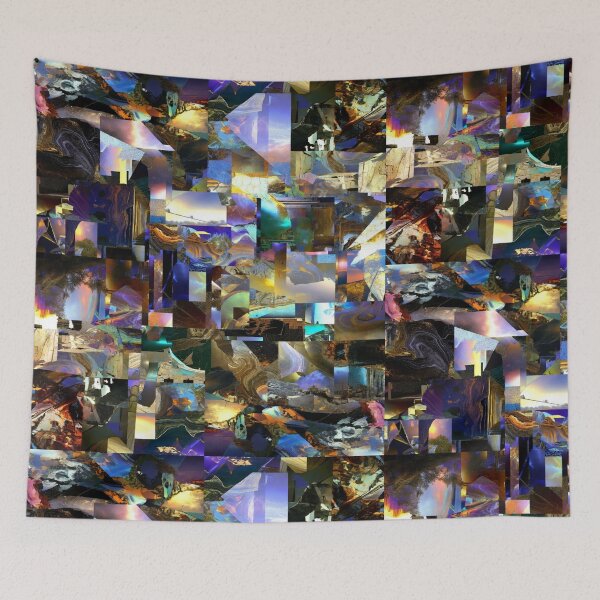 Item preview, Abstract Fragmented Landscape Mosaic Collage designed and sold by SKITZVOID.