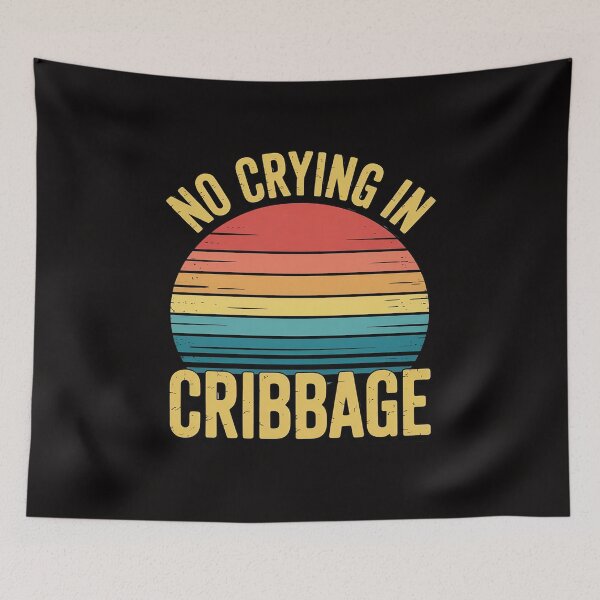 Item preview, No Crying In Cribbage  Cribbage Board Game designed and sold by margaridroso.