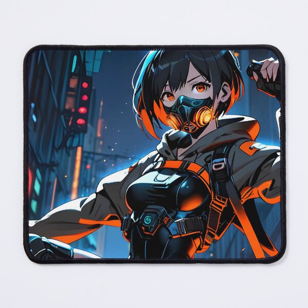 Item preview, ZERO: Tactical Gear Crouching | Cute Cyberpunk Anime Girl designed and sold by Sytrics.