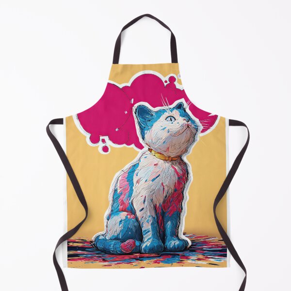 Item preview, Cute Comic Kitten with Speech Bubble Illustration designed and sold by Grafititee.