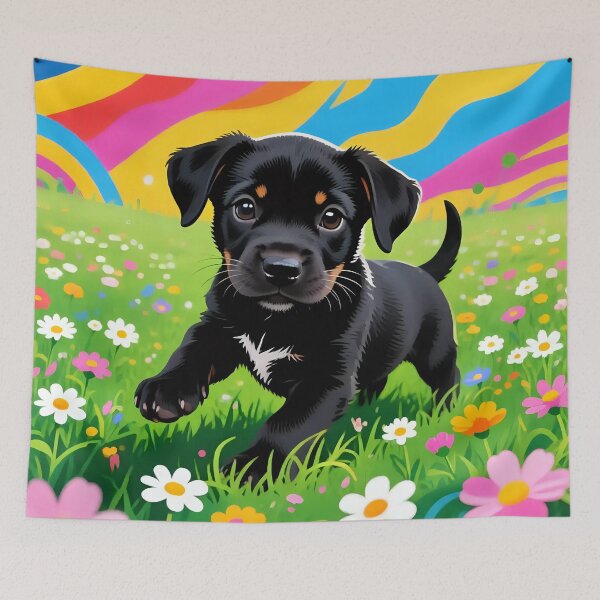 Item preview, Puppy dog playing in a field.  designed and sold by Nomad-Maynard.