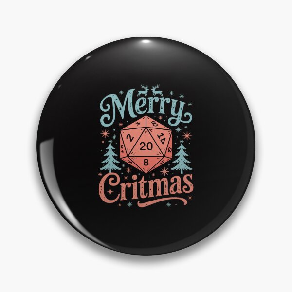 Item preview, Merry Critmas 20 Sided Dice RPG Christmas Holiday Board Game designed and sold by Minoloinan.