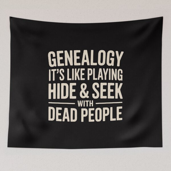 Item preview, Men's Genealogy playing hide & Seek, Genealogist gift designed and sold by Minoloinan.