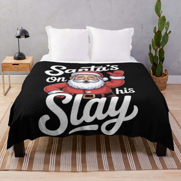 Item preview, santa's on his slay designed and sold by CanvasRebel.