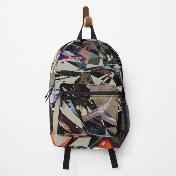 Item preview, Sharp Geometric Shards with Neon Soundwaves designed and sold by SKITZVOID.