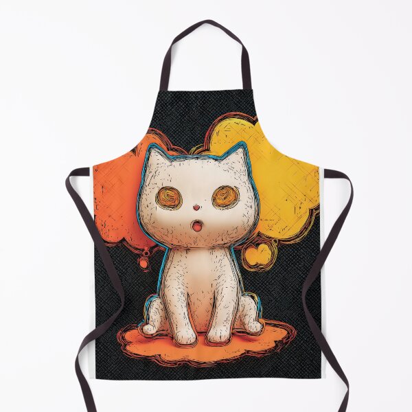 Item preview, Cute Comic Kitten with Speech Bubble Illustration designed and sold by Grafititee.