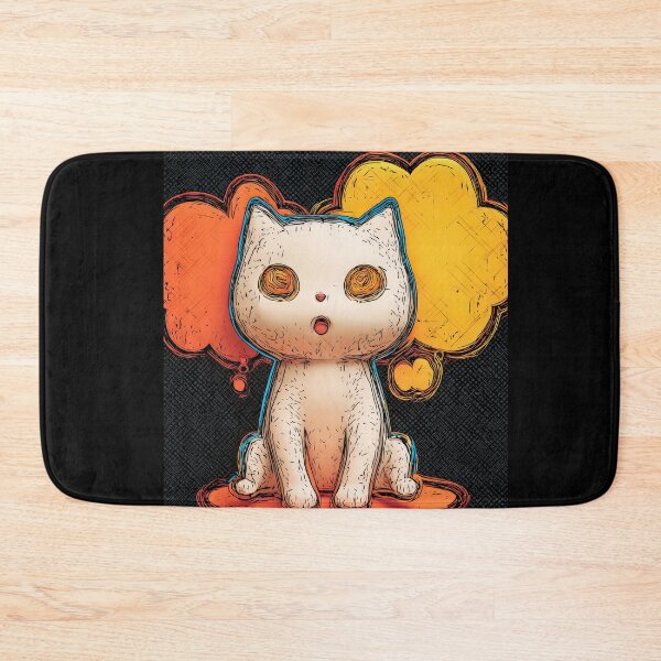 Item preview, Cute Comic Kitten with Speech Bubble Illustration designed and sold by Grafititee.