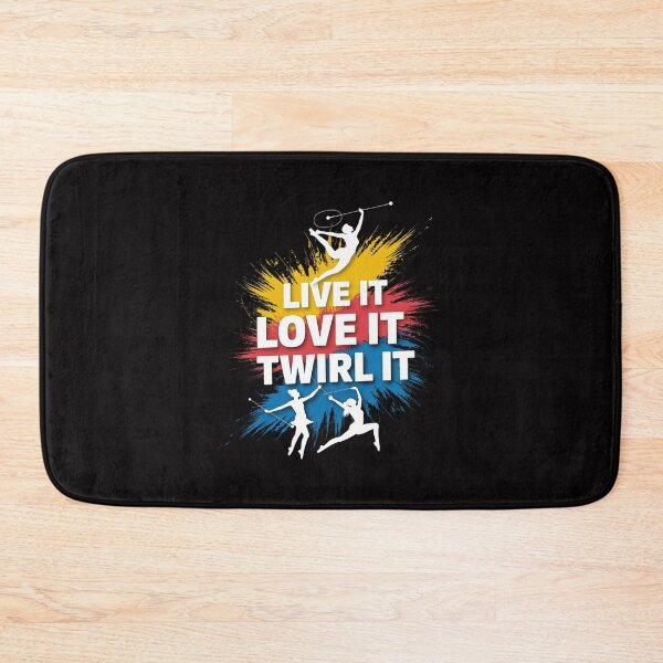 Item preview, Live It Love It Twirl It - Baton Twirling Twirler Dancing designed and sold by Minoloinan.