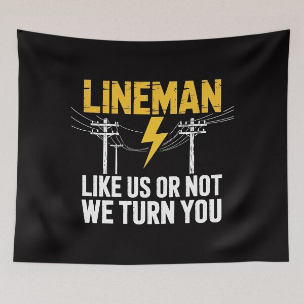 Item preview, Lineman Art For Men Dad Electronics Humor Electrician designed and sold by Minoloinan.