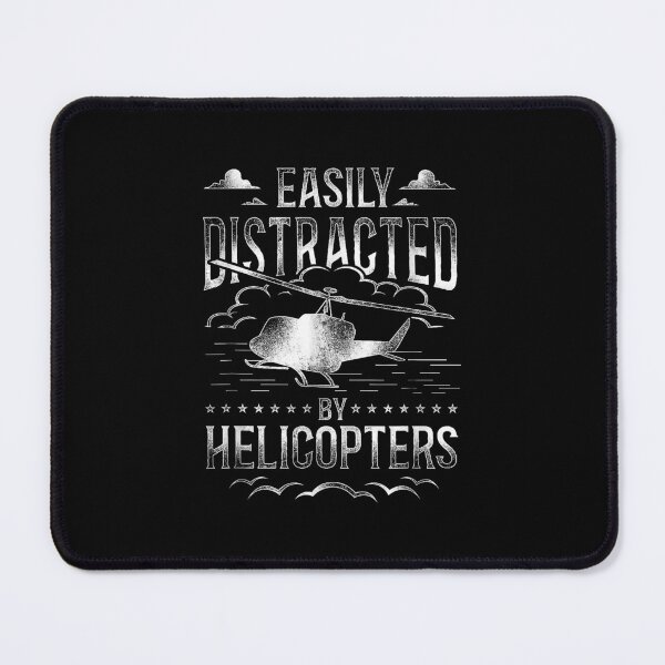 Item preview, Helicopter Pilot Vintage Easily Distracted By Helicopters designed and sold by MerchDeviant.