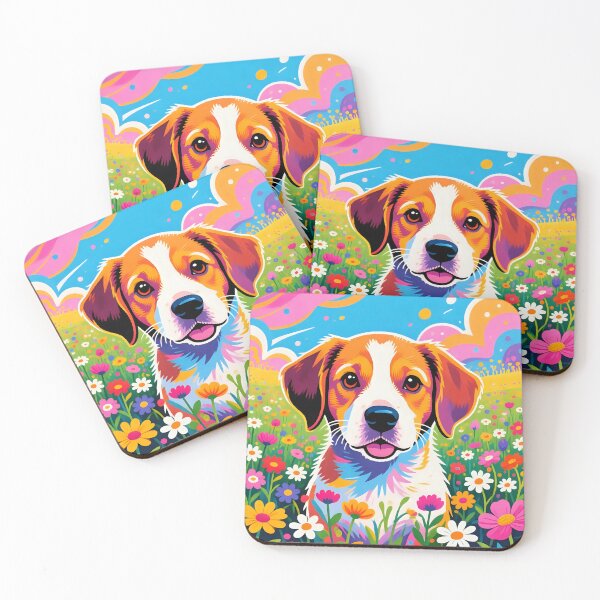 Item preview, Puppy dog playing in a field.  designed and sold by Nomad-Maynard.