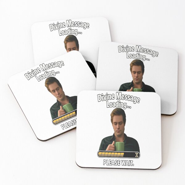 Item preview, Divine Message Loading – Funny Coffee Meme Design  Sarcastic Humor Art designed and sold by FernandsOficial.