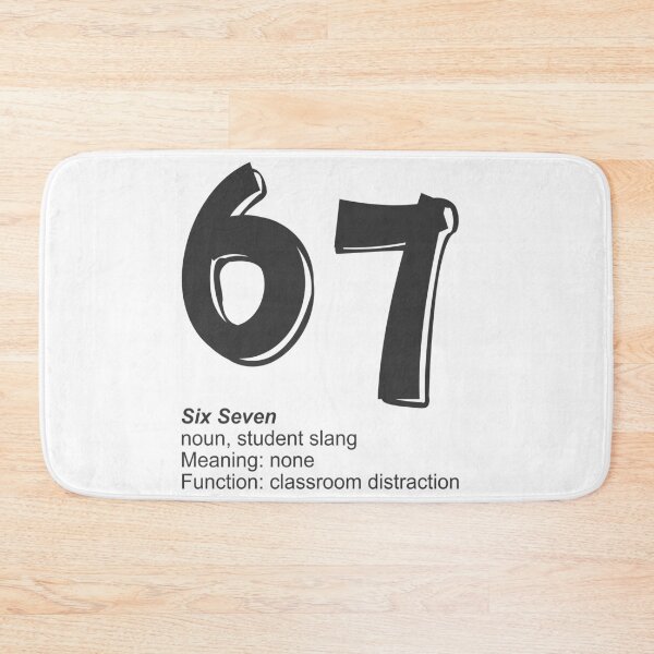 Item preview, Six Seven – Student Slang designed and sold by ForcePrint.