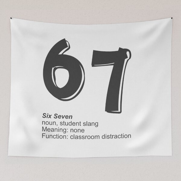 Item preview, Six Seven – Student Slang designed and sold by ForcePrint.