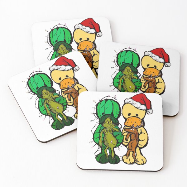 Item preview, Grumpy Christmas Duo and Festive Duck – Humorous Winter Illustration designed and sold by Canaart.