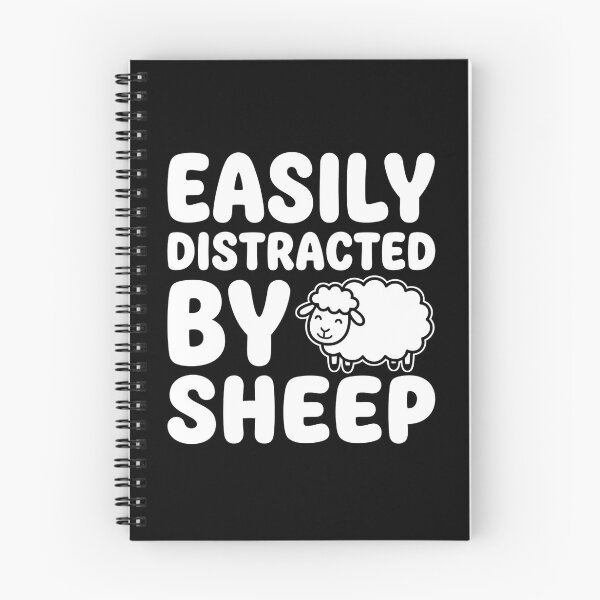 Item preview, Easily Distracted By Sheep, Funny Sheep Lover Farm Animal Gift, Cute Farm Humor Graphic Tee designed and sold by saloui.