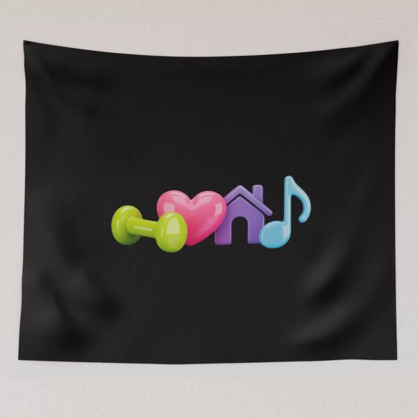Item preview, I Love House Music DJ Chicago 1980s Electronic Dance Disco designed and sold by BotboutiquePre.