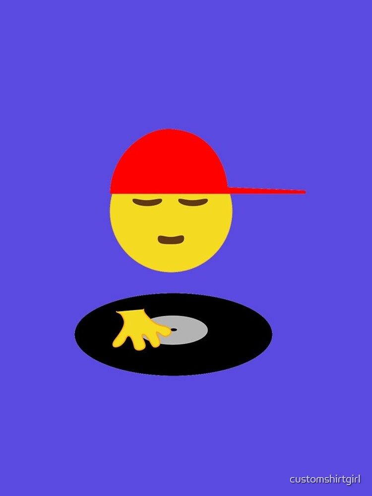 "DJ Disc Jockey Emoji Turntable Record Spin" iPhone Case for Sale by