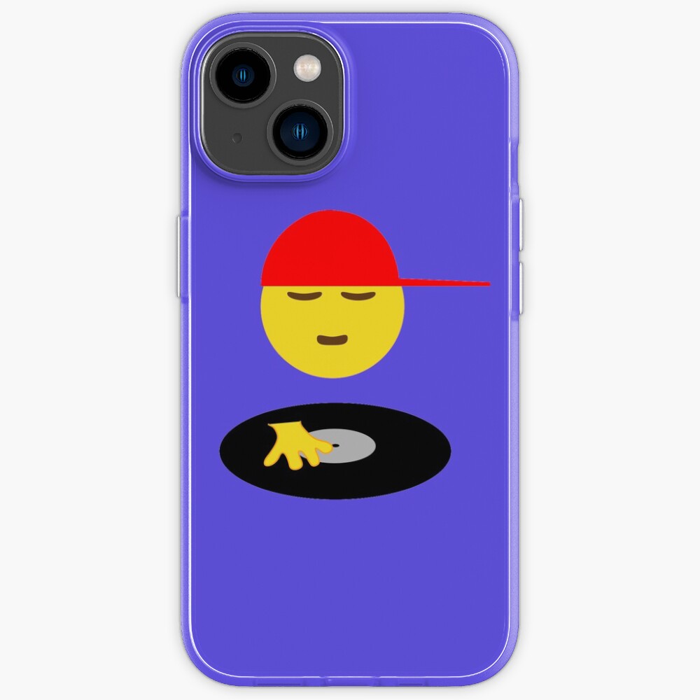 "DJ Disc Jockey Emoji Turntable Record Spin" iPhone Case for Sale by