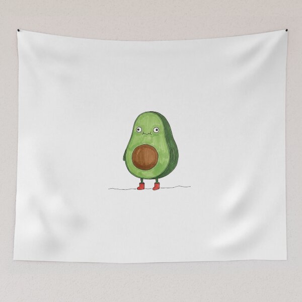 Item preview, Cute Derpy Avocado designed and sold by TheWobblyPantry.
