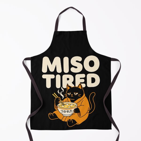 Item preview, Miso Tired Ramen Cat Mood designed and sold by designleon19.