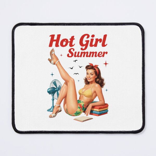 Item preview, Hot Girl Summer, Vintage Woman, Classic Pin Up Girl designed and sold by MamaSweetea.