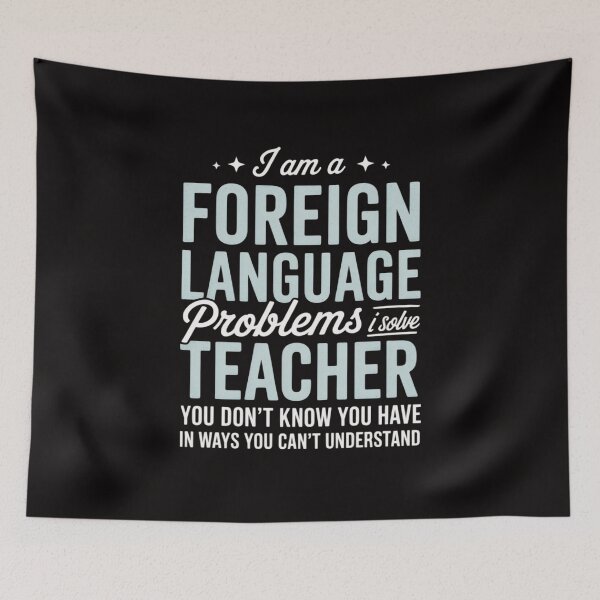 Item preview, Foreign Language Teacher designed and sold by BotboutiquePre.