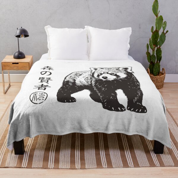 Item preview, Vintage Retro Red Panda Japanese Classic Woodland Animal Ink Art designed and sold by gunaone-design.