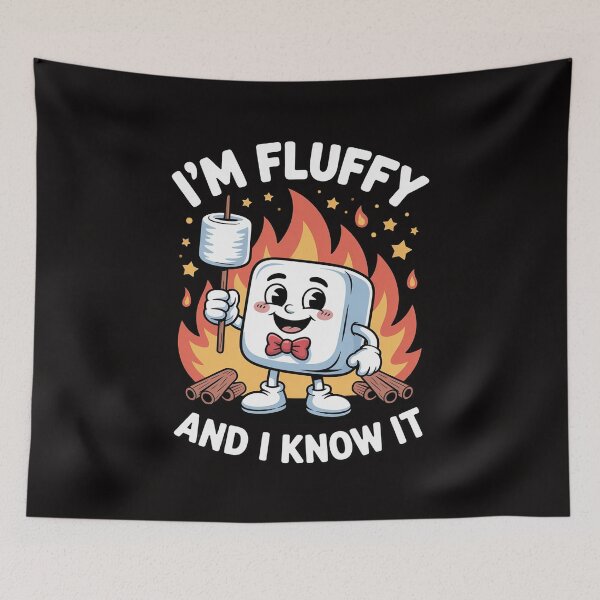 Item preview, Fluffy Marshmallow - Cozy Campfire, Hiking, Campers, Camping designed and sold by BotboutiquePre.