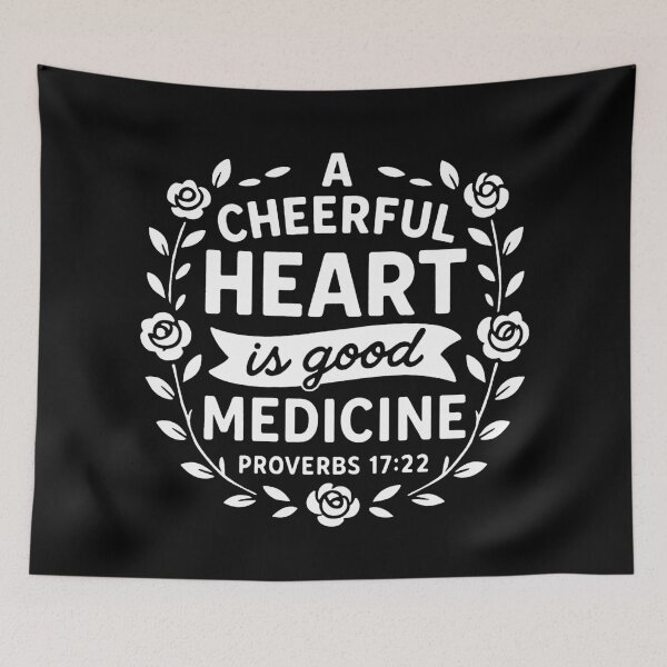 Item preview, Proverbs 17:22 A Cheerful Heart Is Good Medicine designed and sold by plushism.