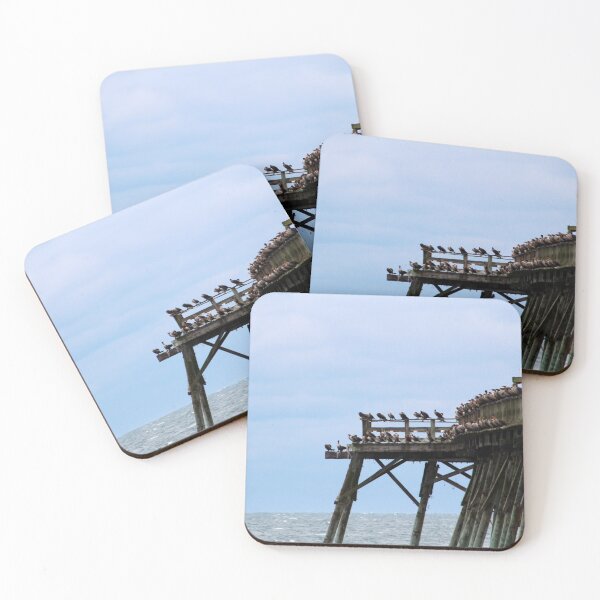 Item preview, Seabirds Resting on a Pier designed and sold by Cynthia48.