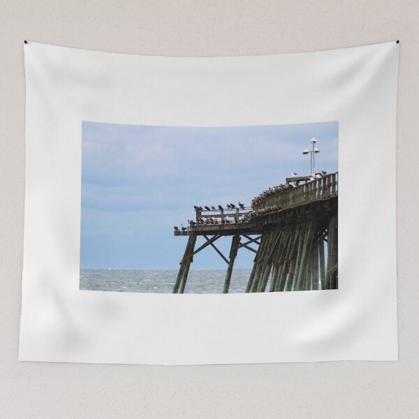 Item preview, Seabirds Resting on a Pier designed and sold by Cynthia48.