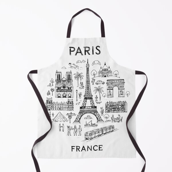 Item preview, Paris France - Great Cities of Europe - Line art of Paris Architecture and Culture designed and sold by Kathunk Designs.