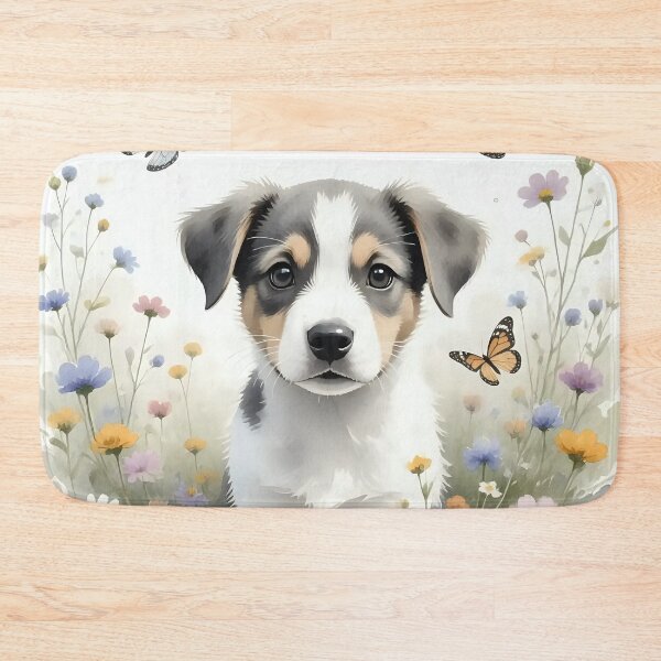Item preview, Puppy dog playing in a field.  designed and sold by Nomad-Maynard.