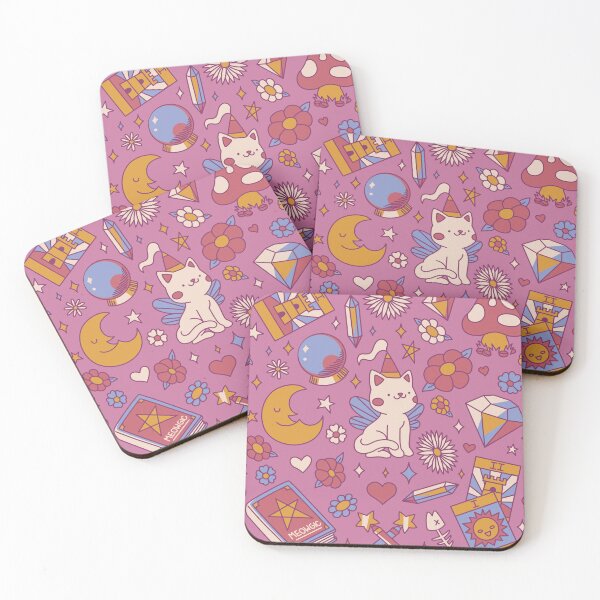 Item preview, Kawaii Fairycat Pattern by Tobe Fonseca designed and sold by Tobe Fonseca®.