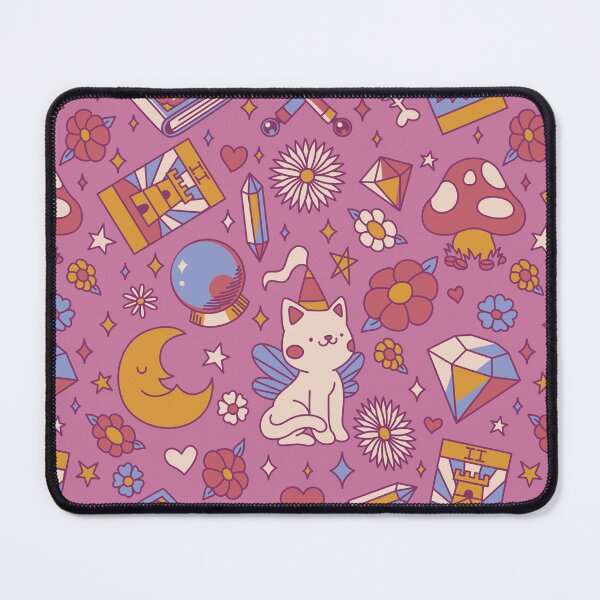 Item preview, Kawaii Fairycat Pattern by Tobe Fonseca designed and sold by Tobe Fonseca®.