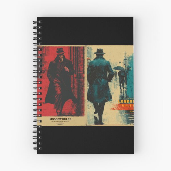 Item preview, Vintage Cold War Spy Poster - Moscow London Rules Thriller Fan Art designed and sold by goldenbrown09.
