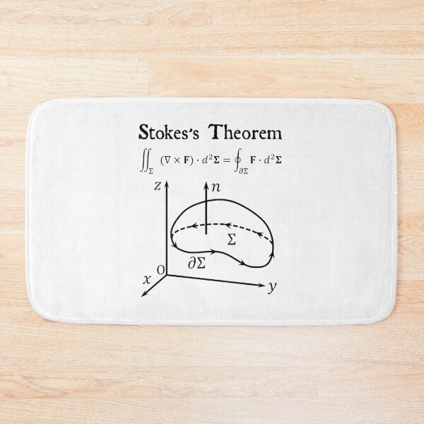 Item preview, Nerdy Vintage Stoke's Theorem Calculus Math Teacher Black Text designed and sold by MathWare MathClips.