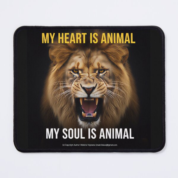Item preview, LION HEART, ZOOMAGICPUZZLE, 8K 1 designed and sold by ANIMALS IN LOVE - T- SHIRTS - Zoomagic Puzzle.