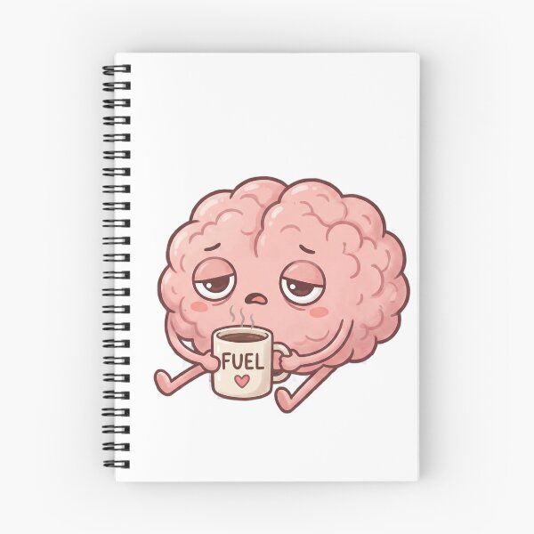 Item preview, Cute brain holding coffee designed and sold by hunteroflions.